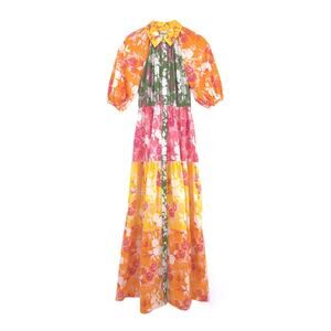 PLAYA LUCILA Prmul 1272 Dress in Orange & Pink Multi XS